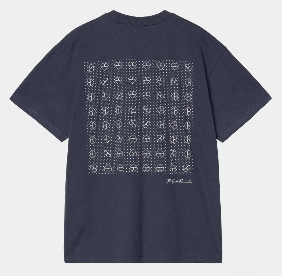 Camiseta Carhartt WIP Furoshiki - Blue/White
