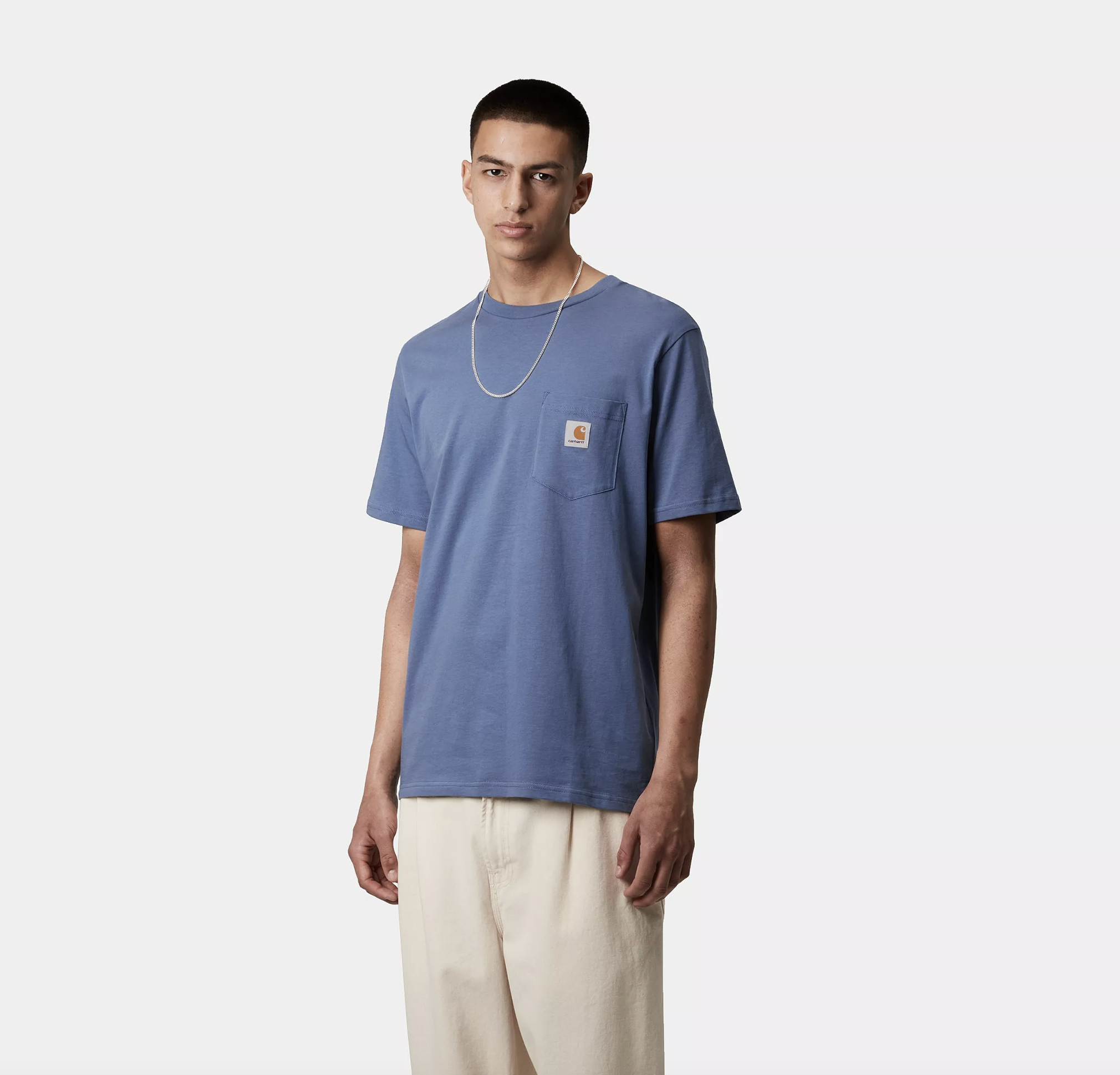 Camiseta Carhartt WIP Pocket - Blue Iris