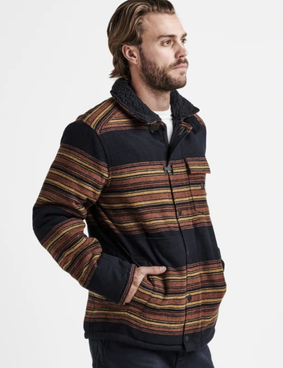 Chaqueta Roark Axeman - Dark Navy Stripes