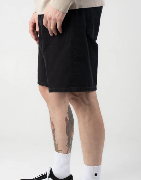 Pantalón Corto Carhartt WIP Nolan - Black/Stone wash