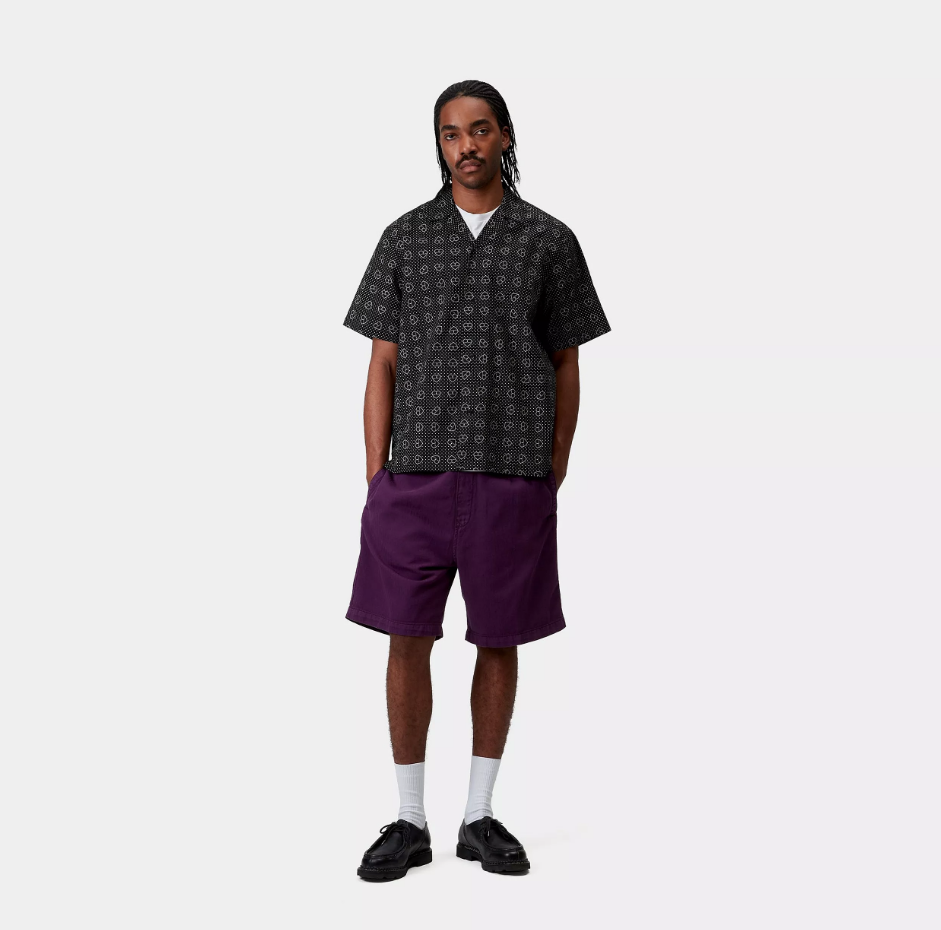 Camisa Carhartt WIP Furoshiki Print - Black