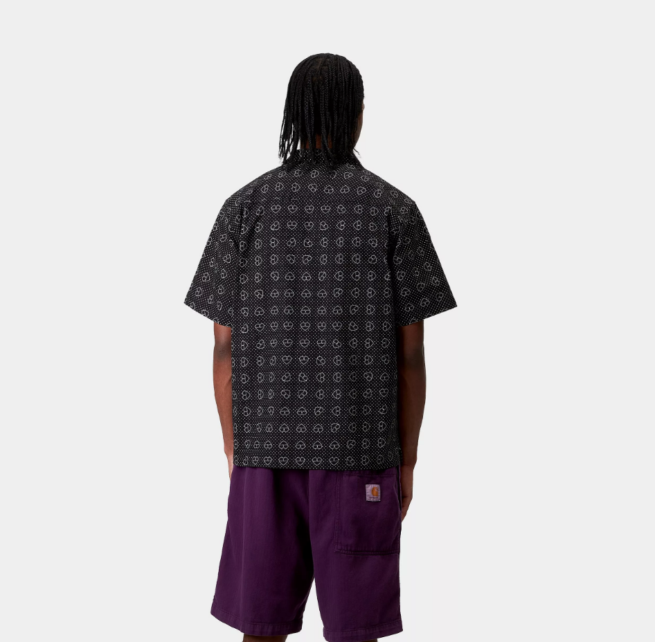 Camisa Carhartt WIP Furoshiki Print - Black