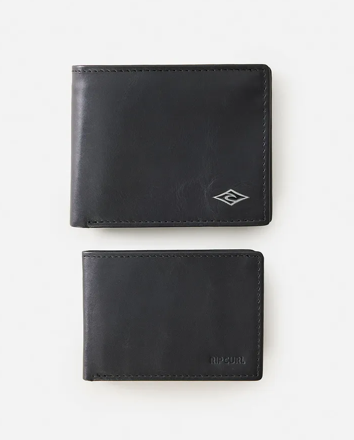 Cartera Rip Curl Diamond 2 en 1 RFID - Black