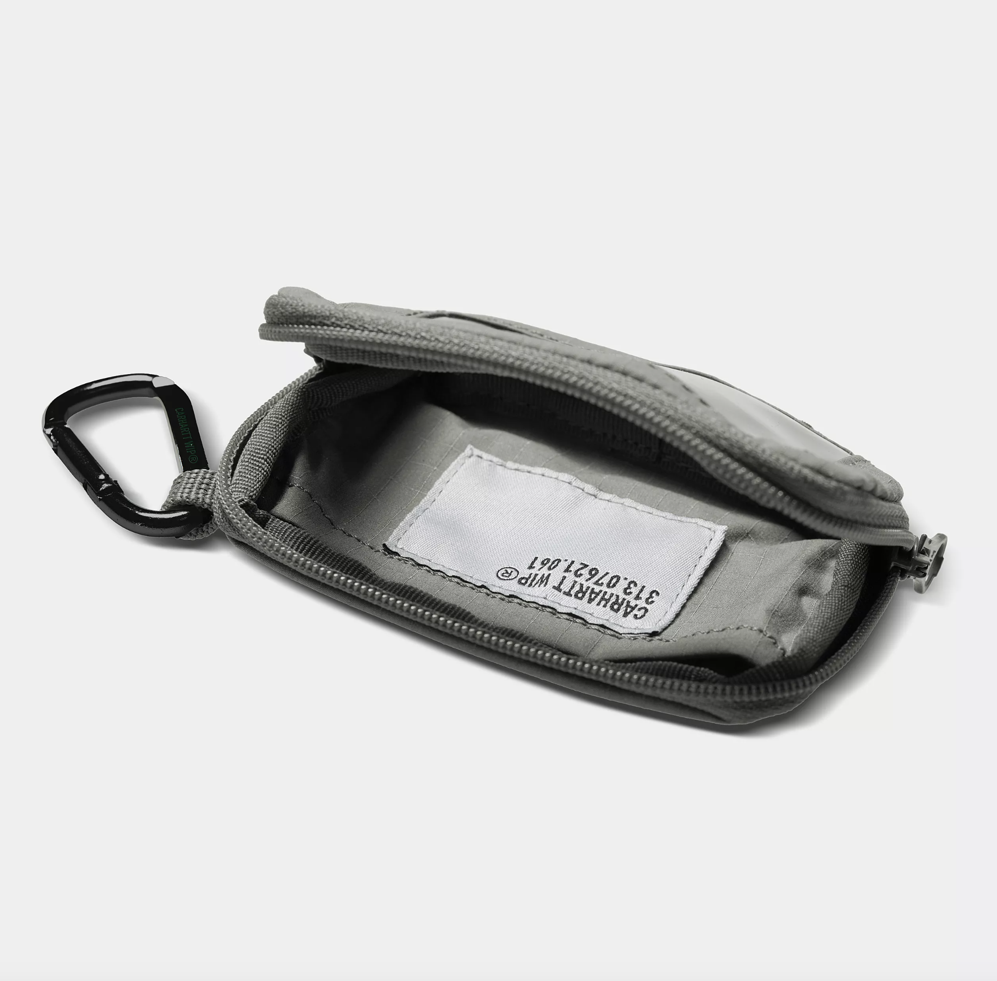 Cartera Carhartt WIP Tour Card Case Keychain - Smoke Green/Reflective