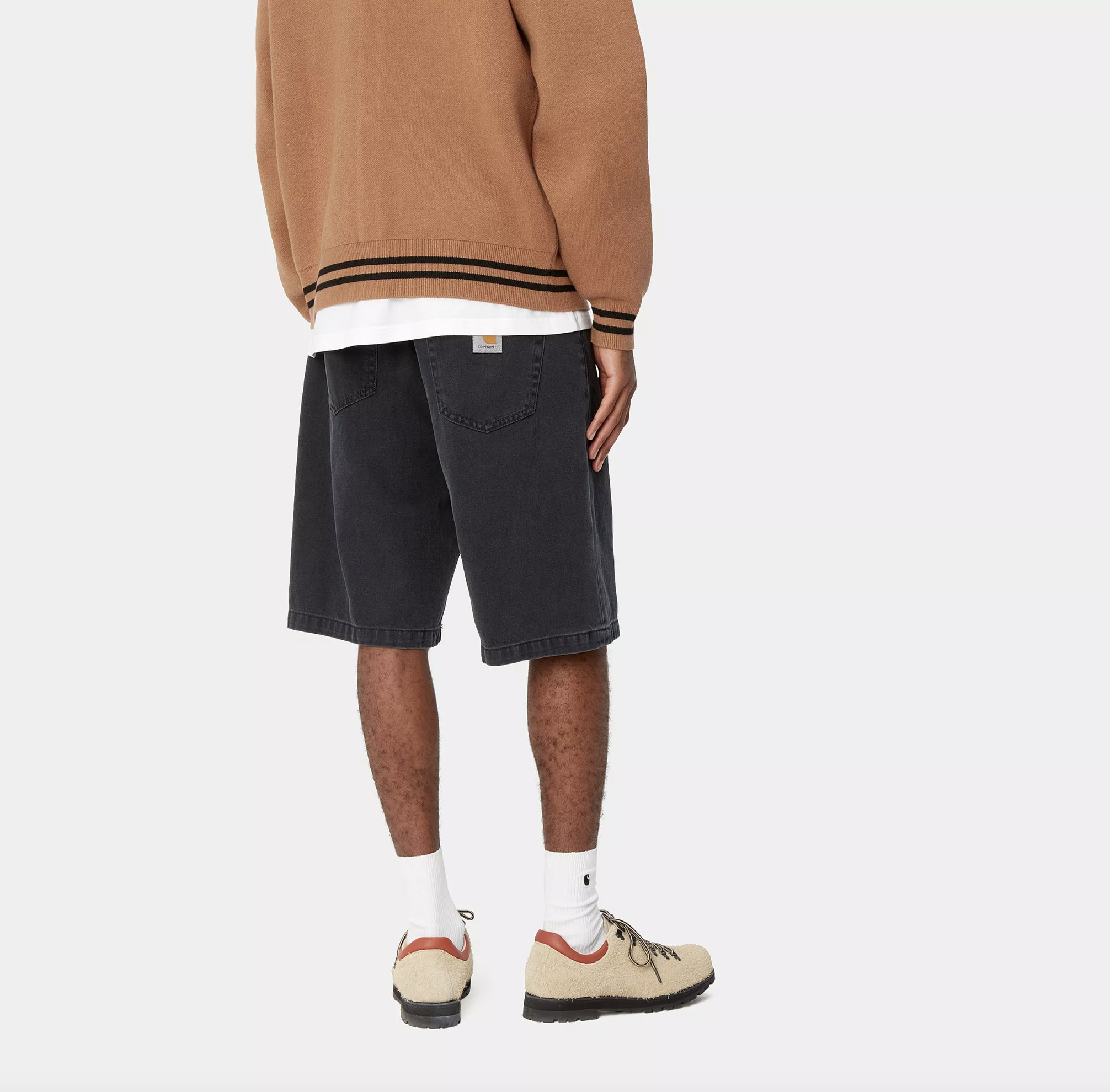 Pantalón Corto Carhartt WIP Landon - Black (Stone Washed)