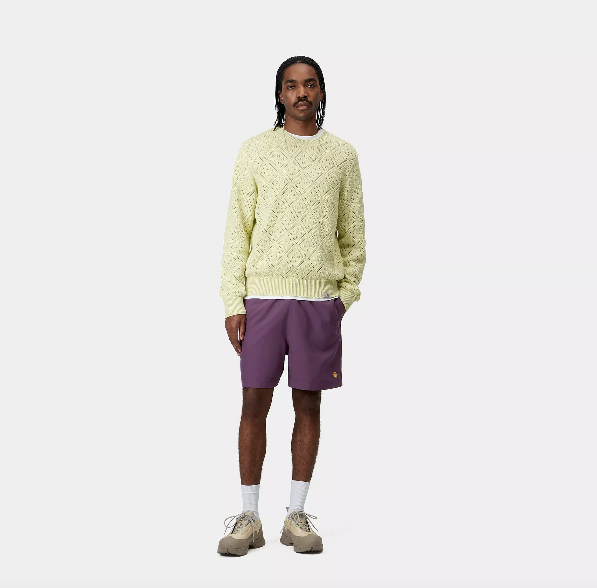 Bañador Carhartt Wip Chase Swim - Huckleberry/Gold