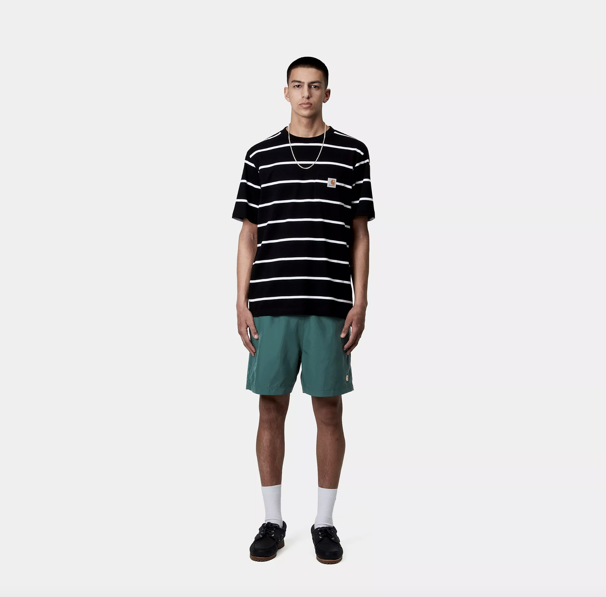 Bañador Carhartt Wip Chase Swim - Rainforest/Gold