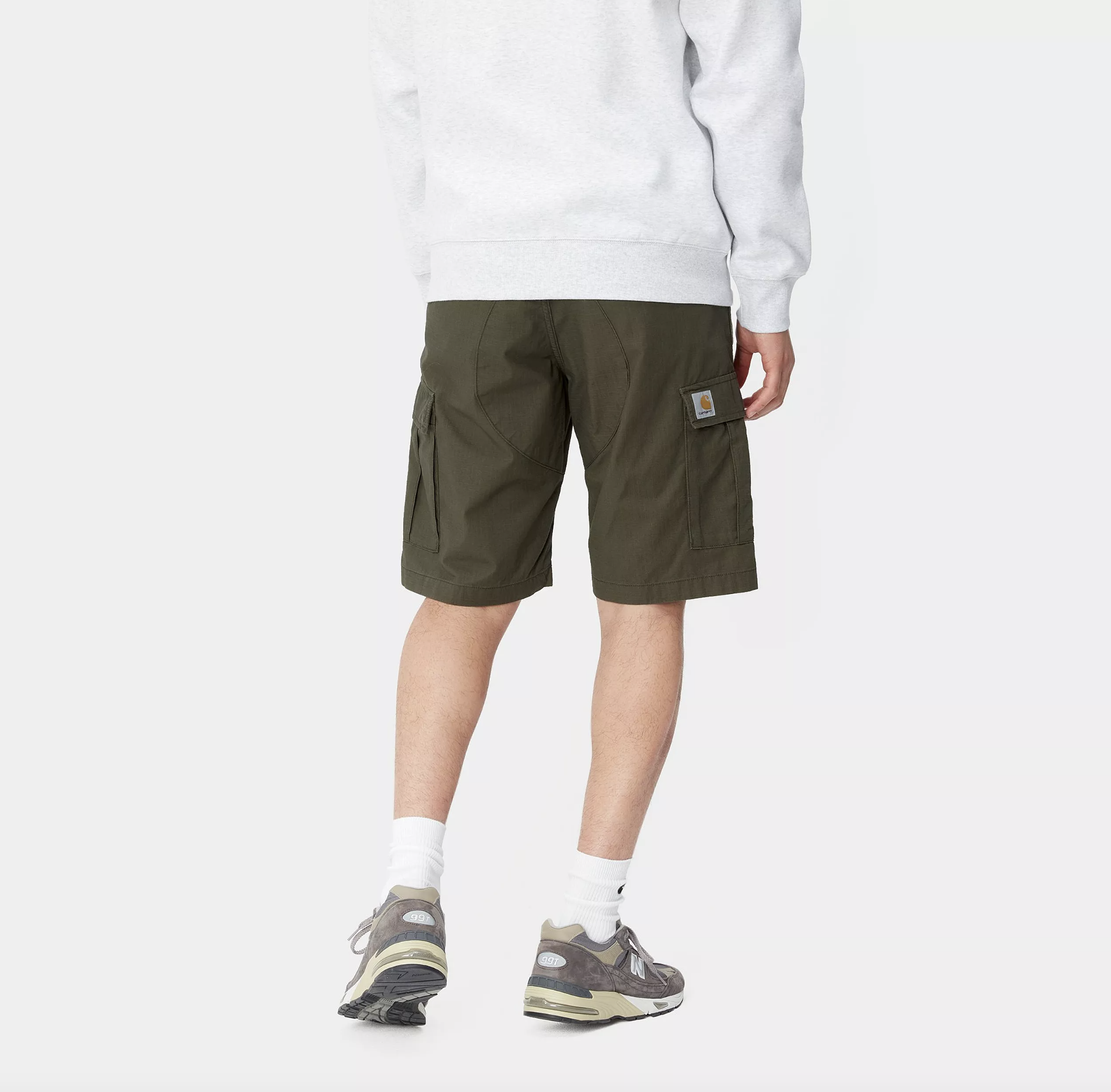 Pantalón Corto Carhartt WIP Aviation - Cypress (rinsed)