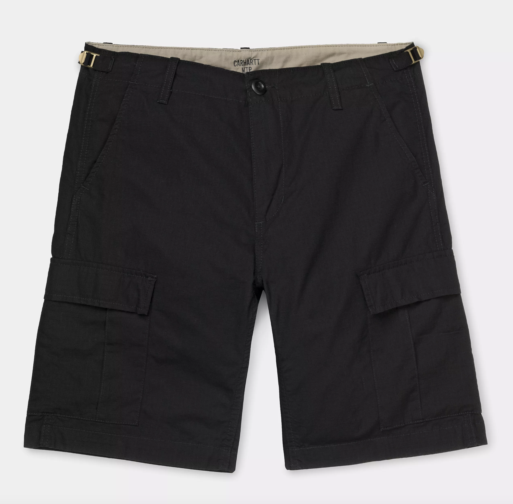 Pantalón Corto Carhartt WIP Aviation - Black (rinsed)