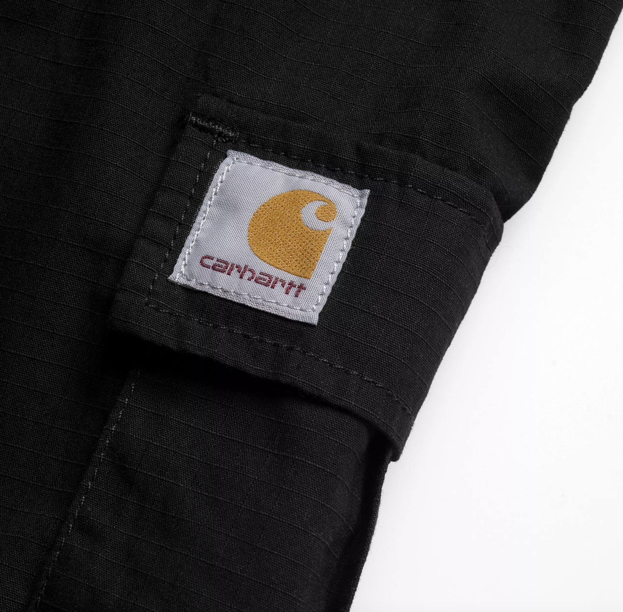 Pantalón Corto Carhartt WIP Aviation - Black (rinsed)