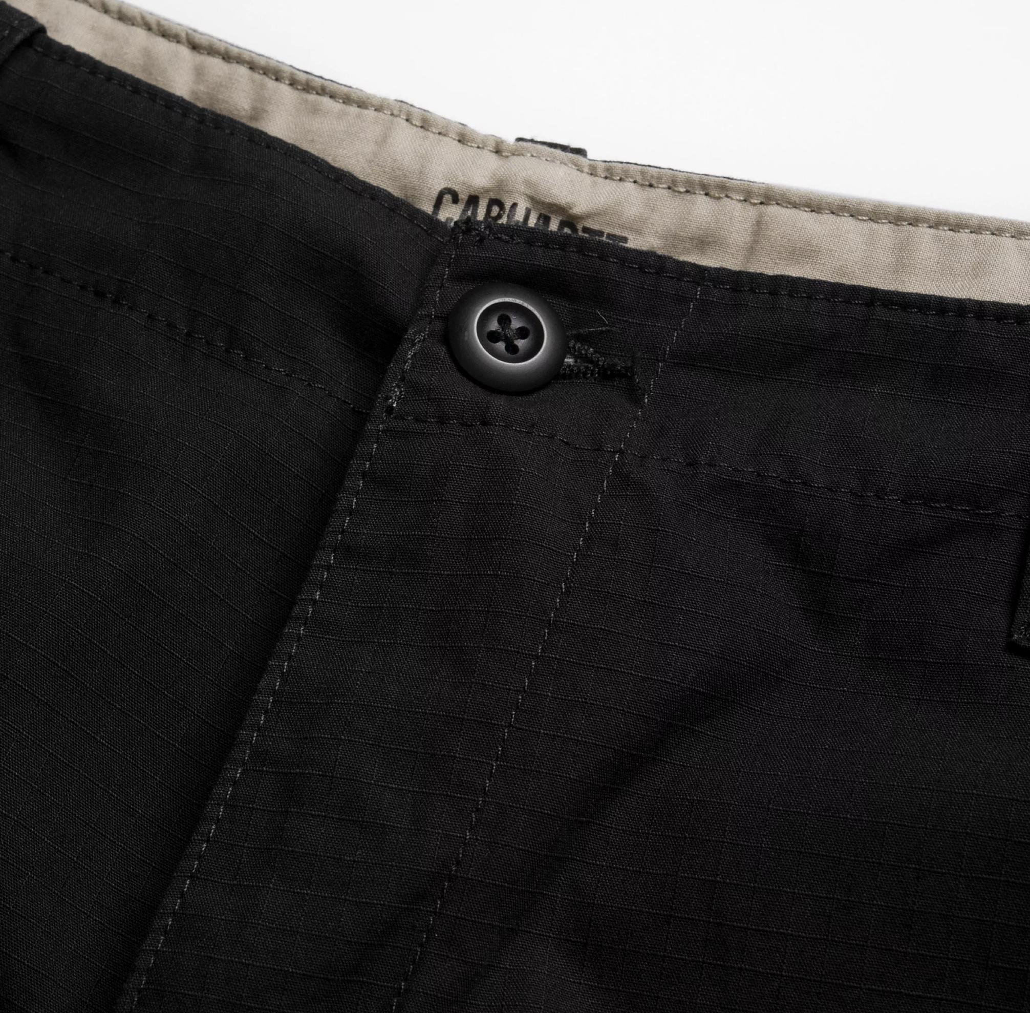 Pantalón Corto Carhartt WIP Aviation - Black (rinsed)