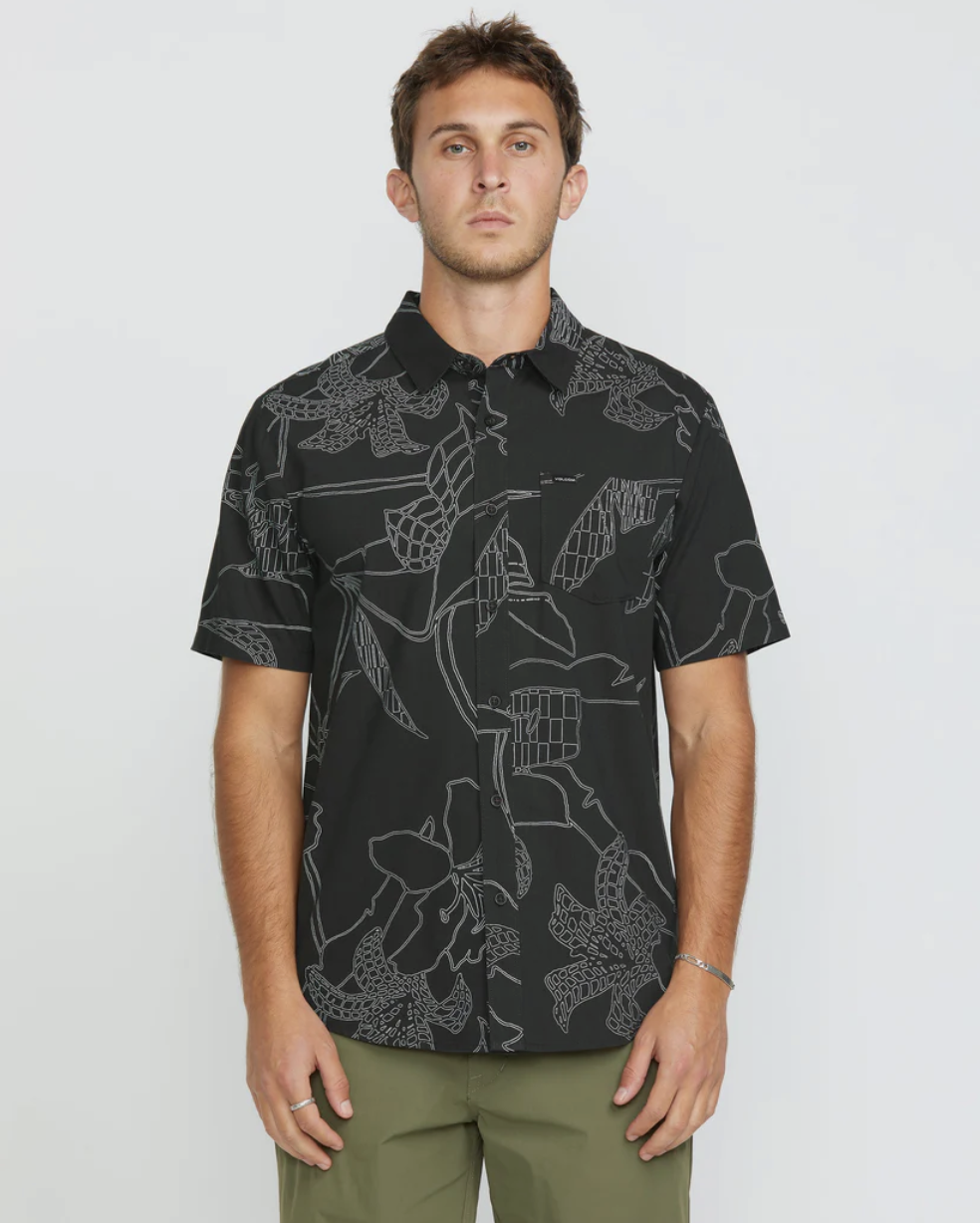 Camisa Volcom Cad Floral - Stealth