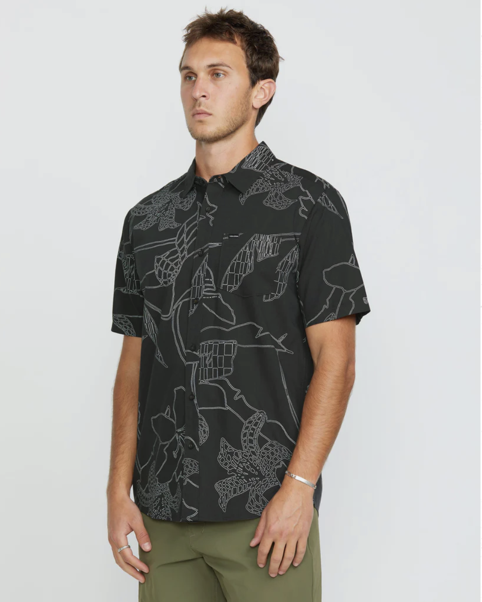 Camisa Volcom Cad Floral - Stealth