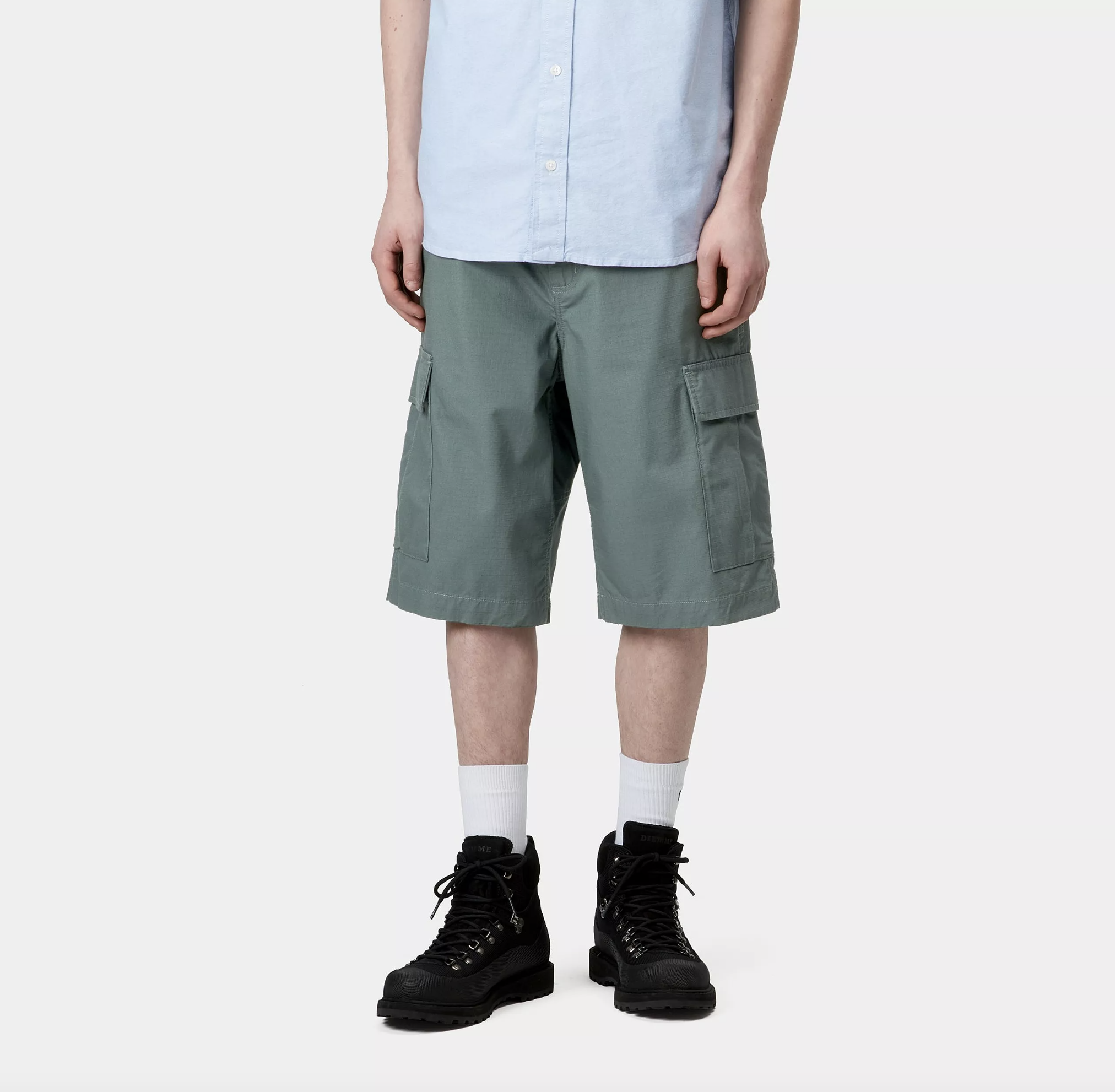Pantalón Corto Carhartt WIp Regular Cargo - Silver Pine