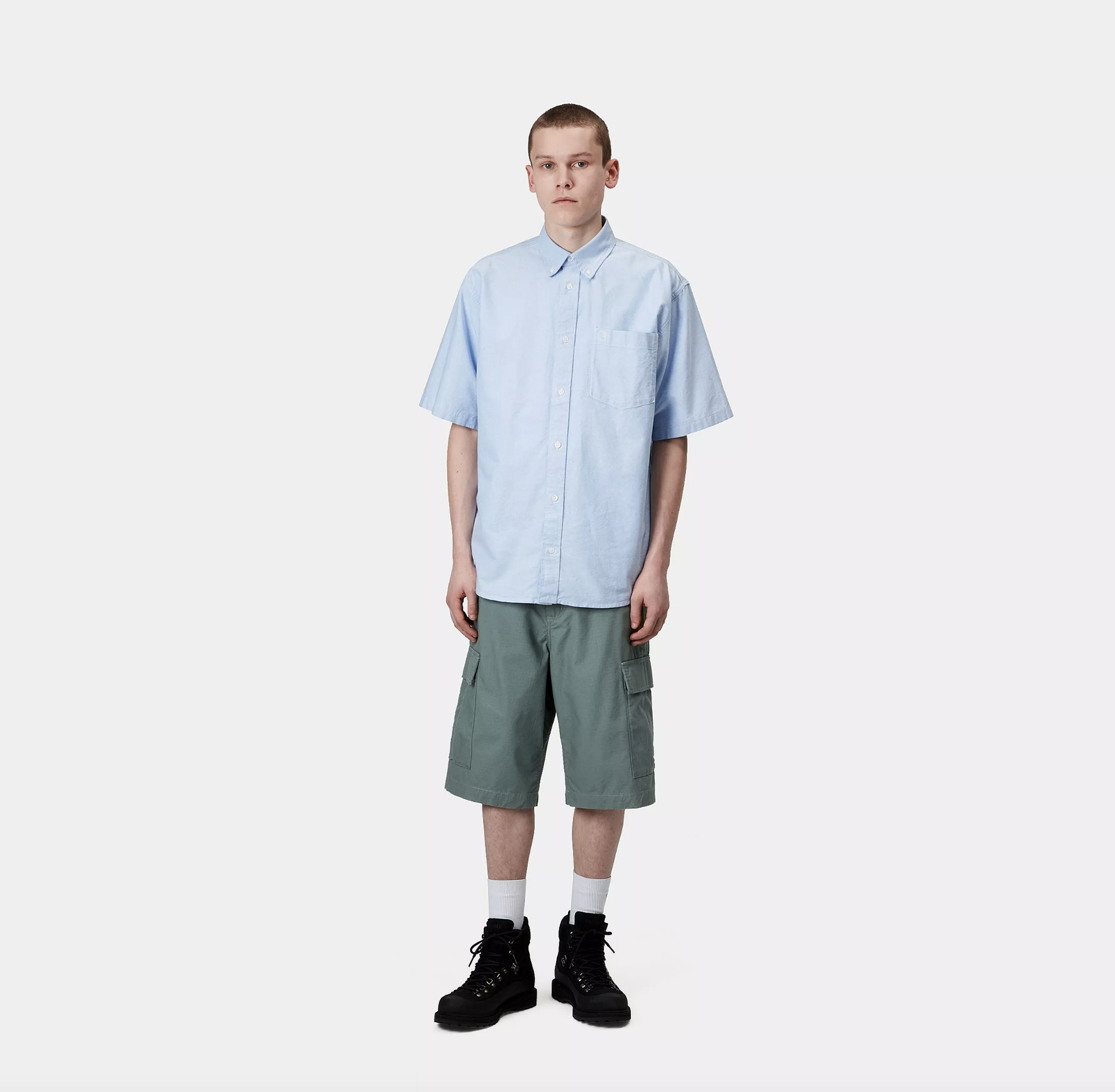 Pantalón Corto Carhartt WIp Regular Cargo - Silver Pine