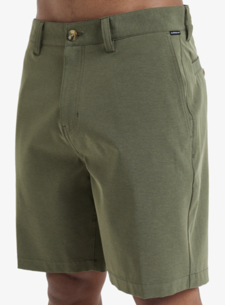 Pantalón Corto Híbrido Quiksilver Union Heather Amph 19&quot; - Grape Leaf (Cre0)