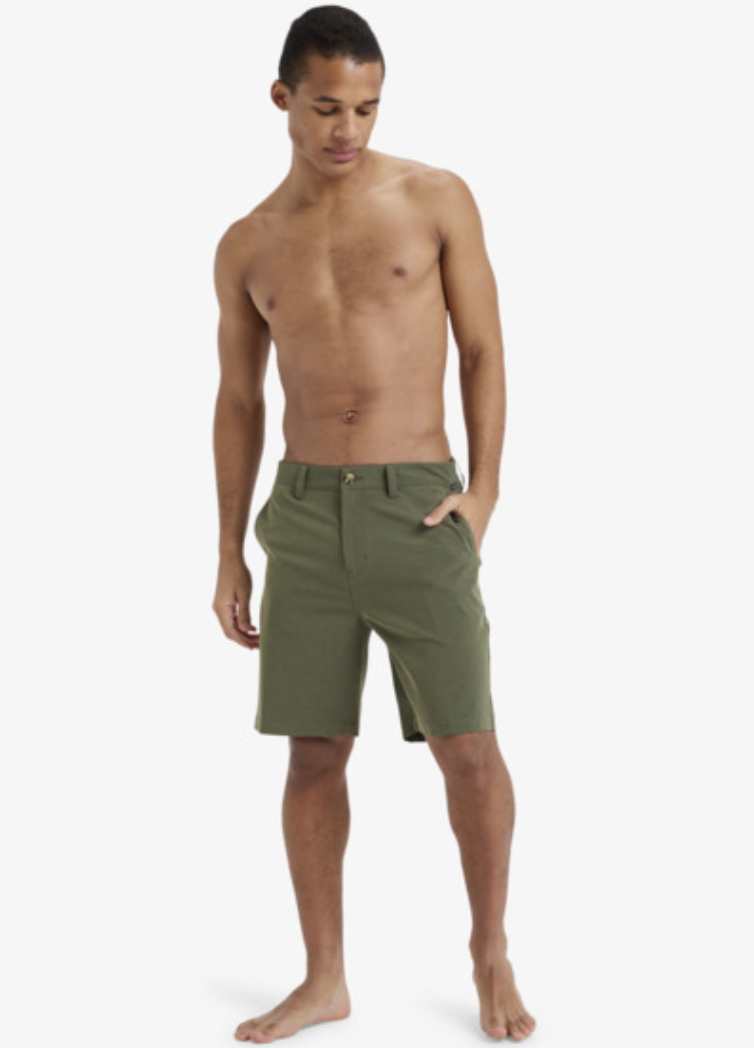 Pantalón Corto Híbrido Quiksilver Union Heather Amph 19&quot; - Grape Leaf (Cre0)