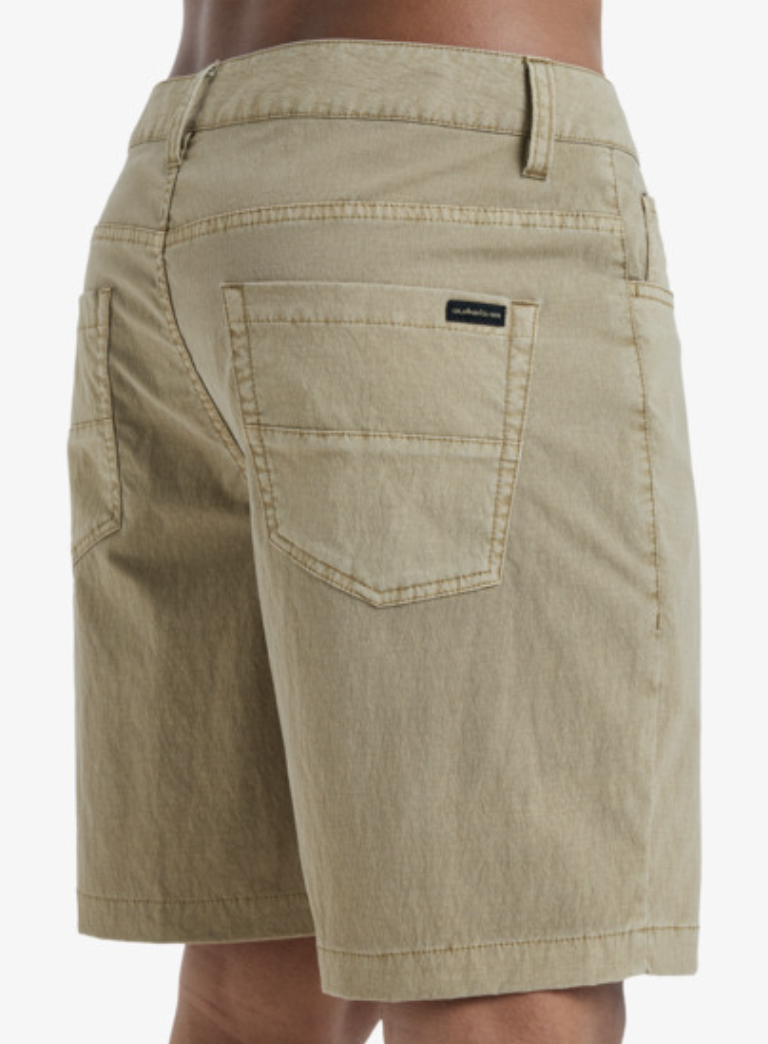 Pantalón Corto Híbrido Quiksilver Nelson Surfwash 18&quot; - Khaki (Cjz0)