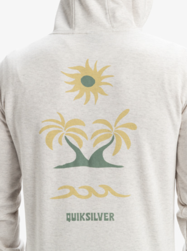 Sudadera con Capucha Quiksilver Graphic - White Marble Heather (Szth)