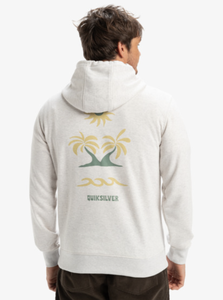 Sudadera con Capucha Quiksilver Graphic - White Marble Heather (Szth)