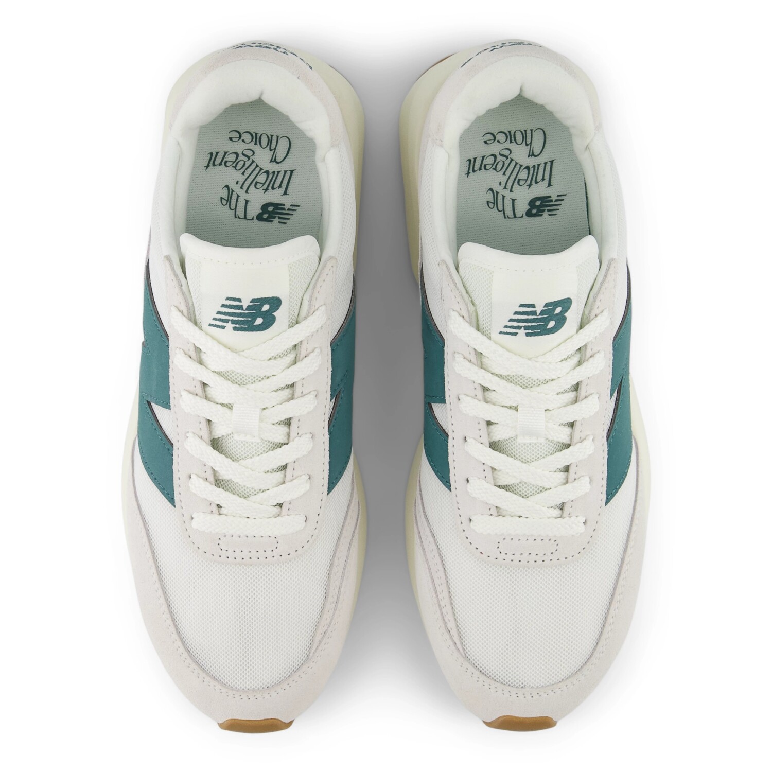 Zapatillas New Balance 370CC - Sea Salt con New Spruce