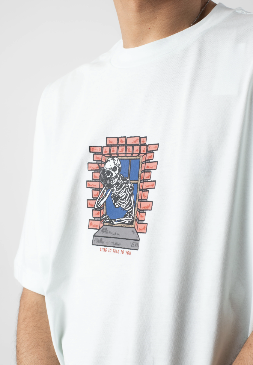 Camiseta Vans Skull Window - Hint Of Mint