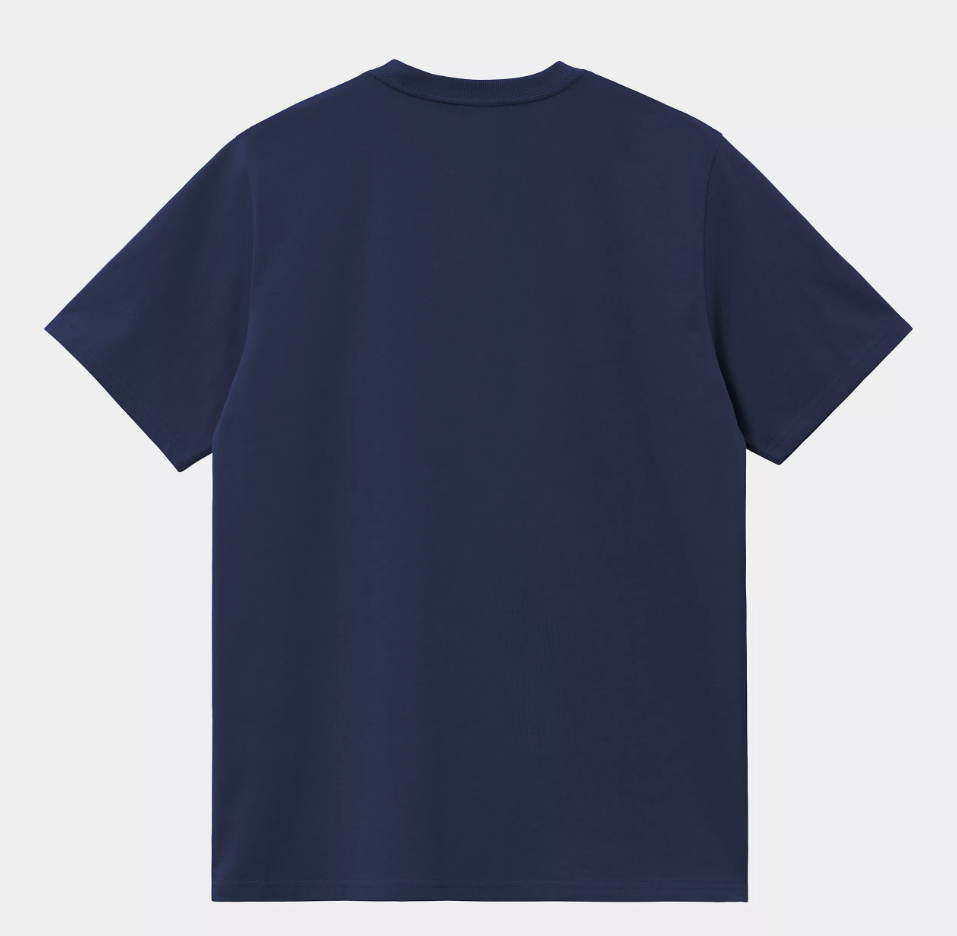 Camiseta Carhartt WIP Script Embroidery - Ink/Air Yellow