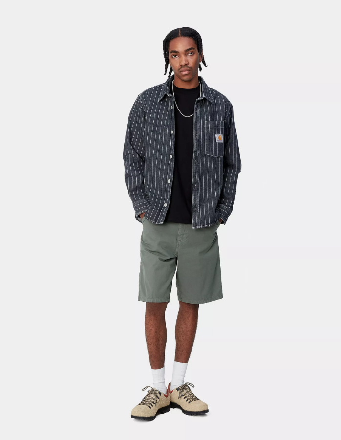 Pantalon Corto Carhartt WIP Single Knee - Park Garment Dyed