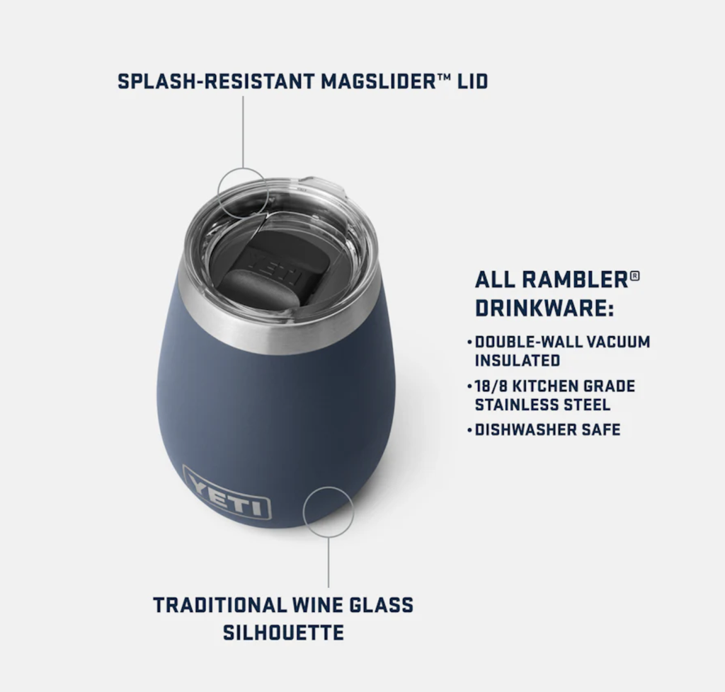 Vaso de Vino Yeti Rambler 10 OZ (295 ml)- Navy