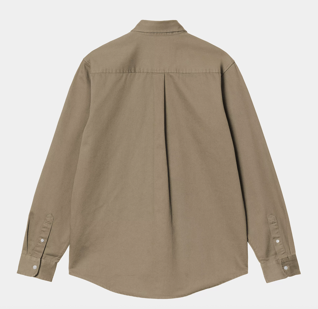 Camisa Carhartt WIP Madison - Leather/White