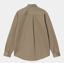 Camisa Carhartt WIP Madison - Leather/White