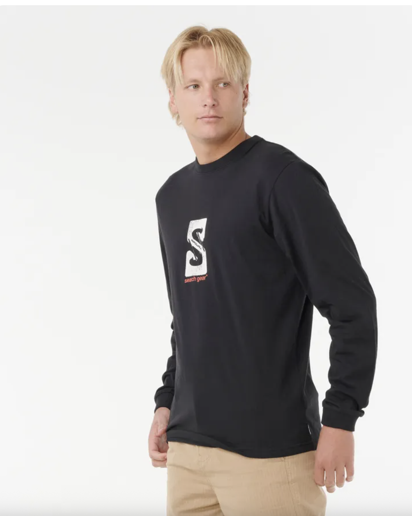 Camiseta Manga Larga Rip Curl The Search Gear - Black