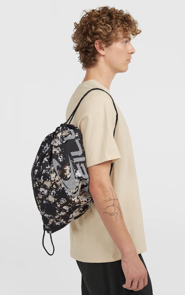 Mochila Gym Sack - Black/Beige Quarry