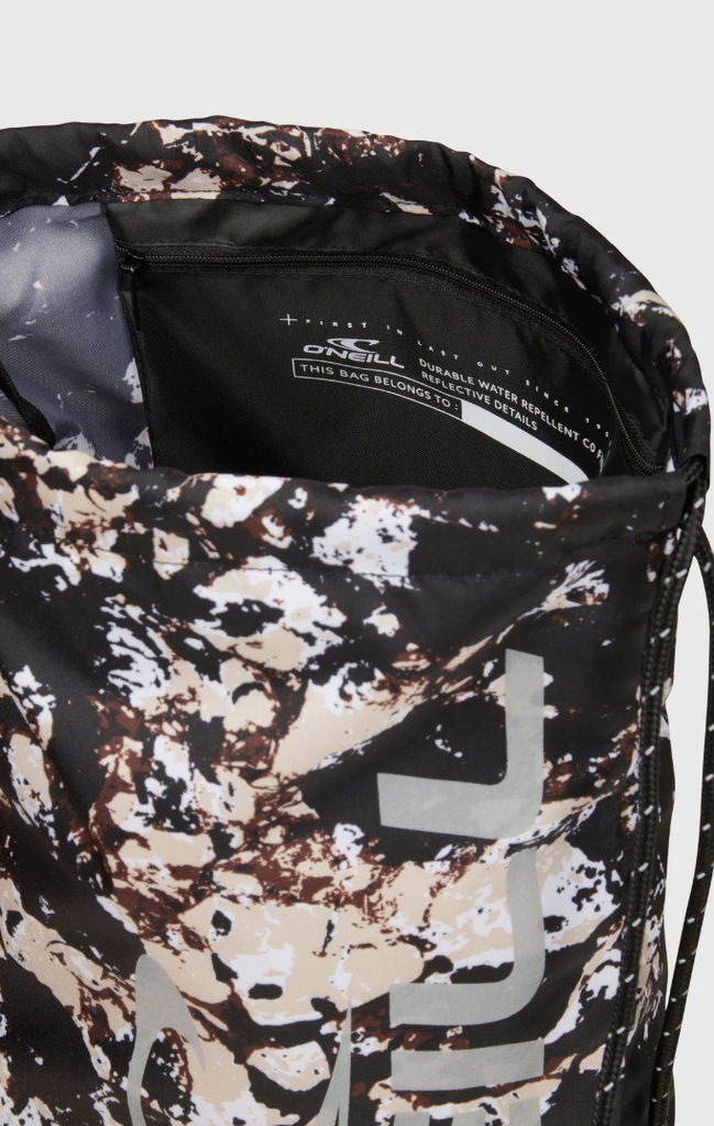 Mochila Gym Sack - Black/Beige Quarry