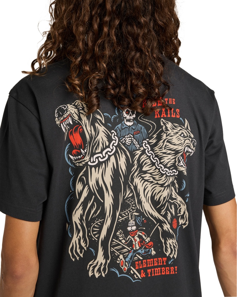 Camiseta Element Timber Guard Dogs - Off Black (kta0)