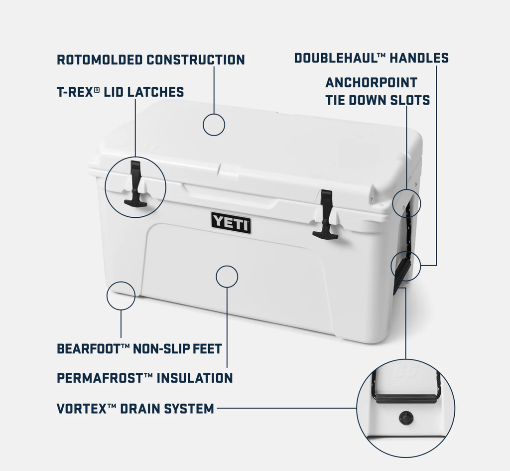 Nevera Portátil Yeti Tundra 65 - White