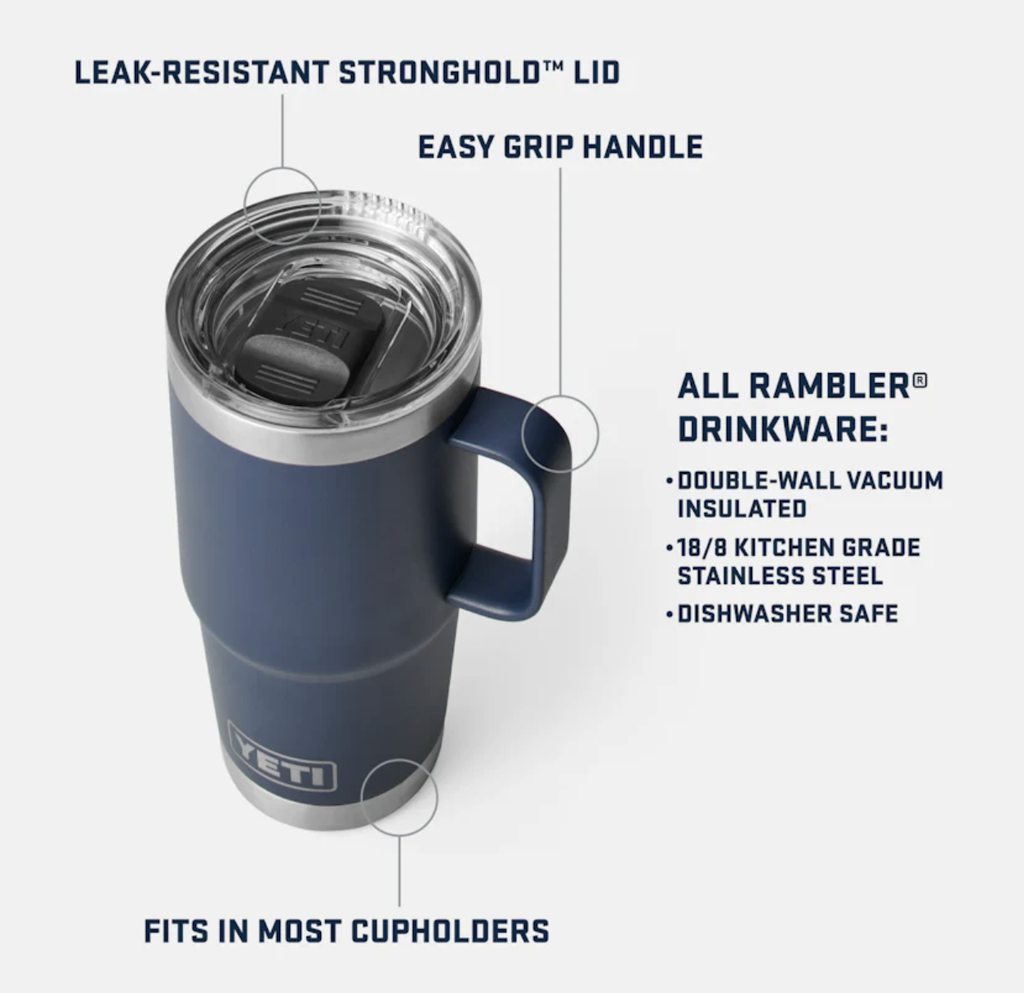 Taza de Viaje Yeti Rambler 20 oz (591 ml) - King Crab