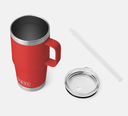 Taza con Pajita Yeti Rambler 25 oz (739 ml) - Rescue Red