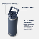 Botella con Tapa de Pajita Yeti Rambler 26 oz (769 ml) - King Crab