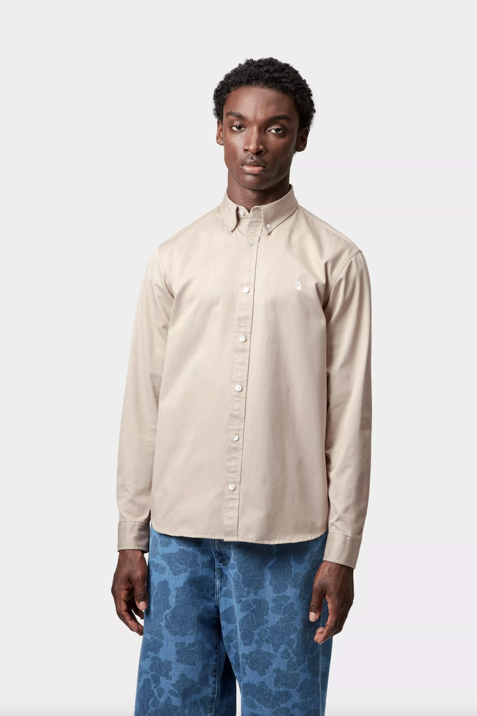Camisa Carhartt WIP Madison - Fleur de Sel/Wax