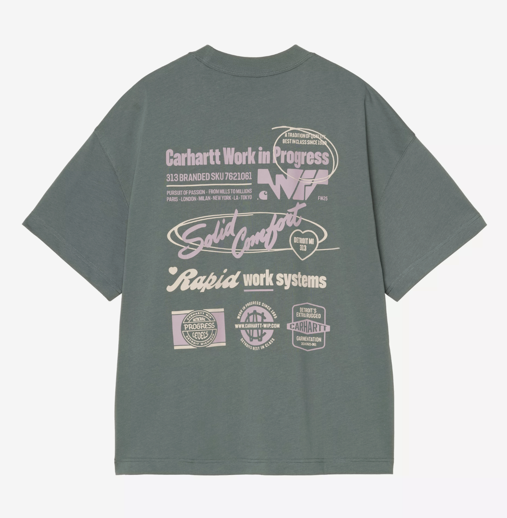 Camiseta Carhartt WIP Networks - Silver Pine