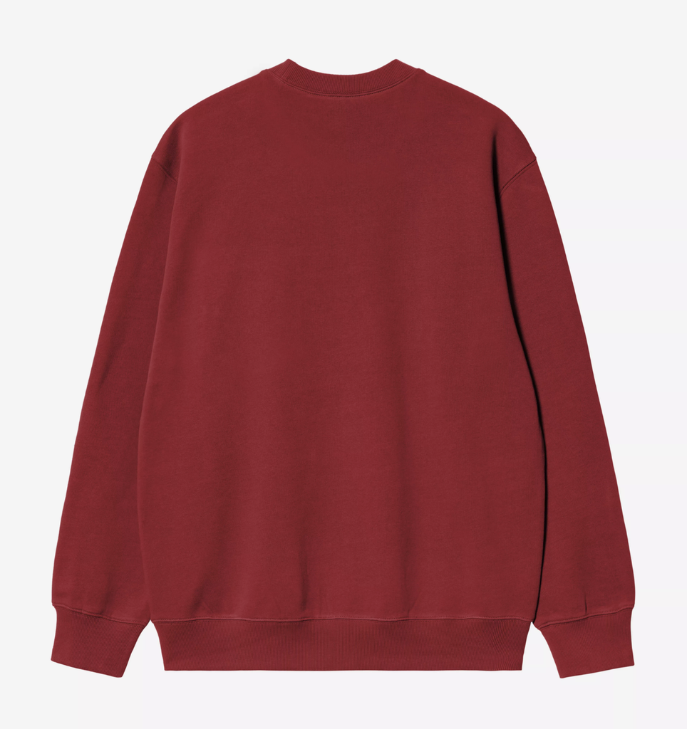 Sudadera Carhartt WIP Sweat - Scarlet/Graphite