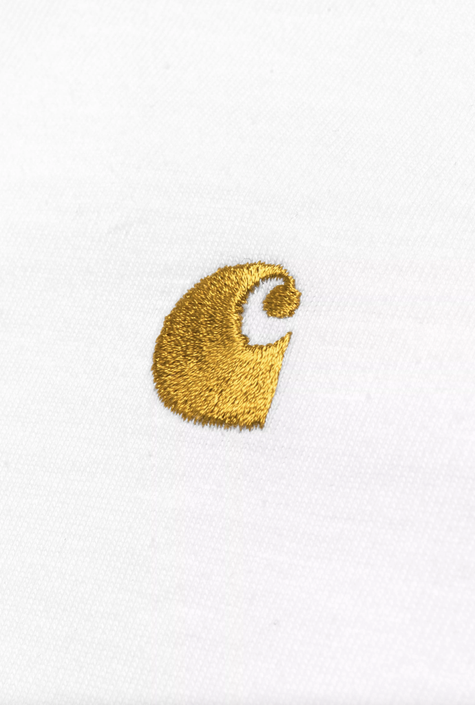 Camiseta Carhartt WIP L/S Chase - White