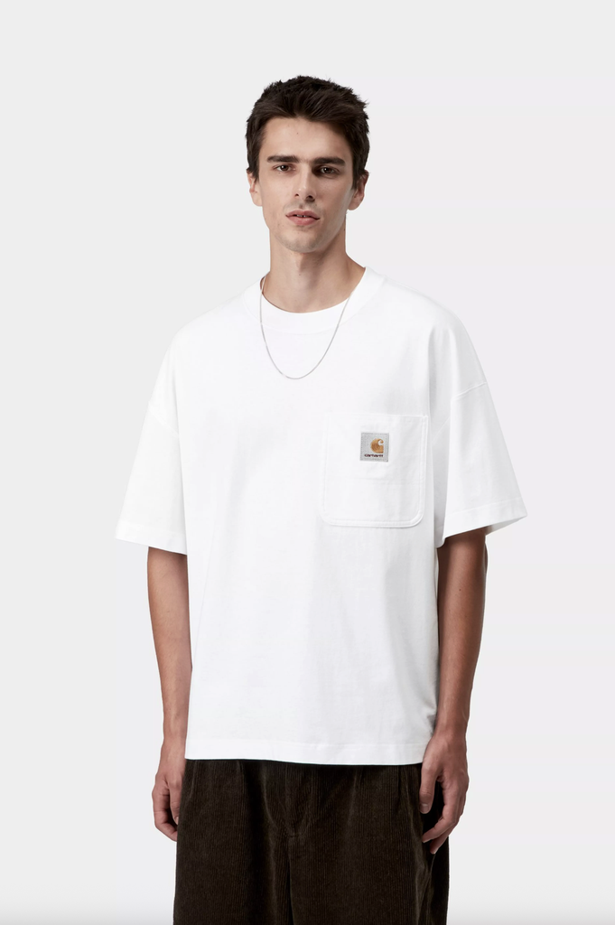 Camiseta Carhartt WIP Work Pocket - White