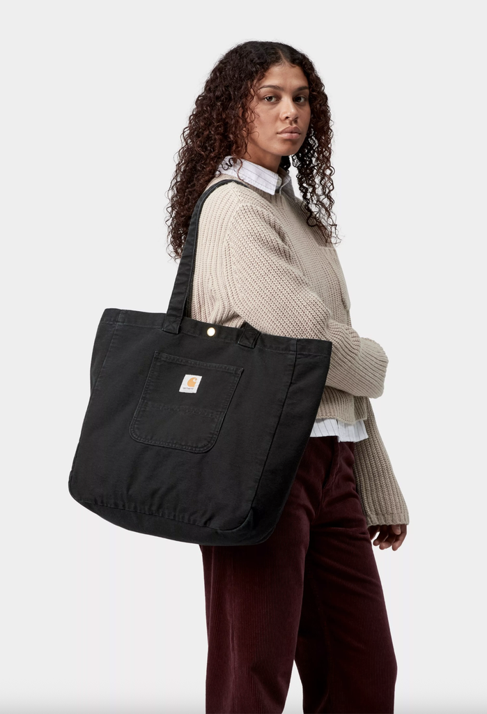 Bolso Carhartt WIP Bayfield Tote - Black (Rinsed)