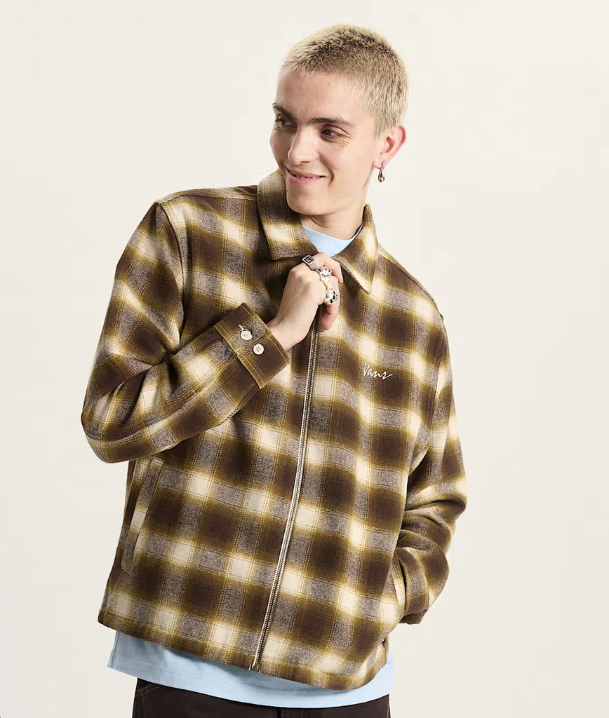 Chaqueta Vans Crestmont Plaid Shacket - Oatmeal