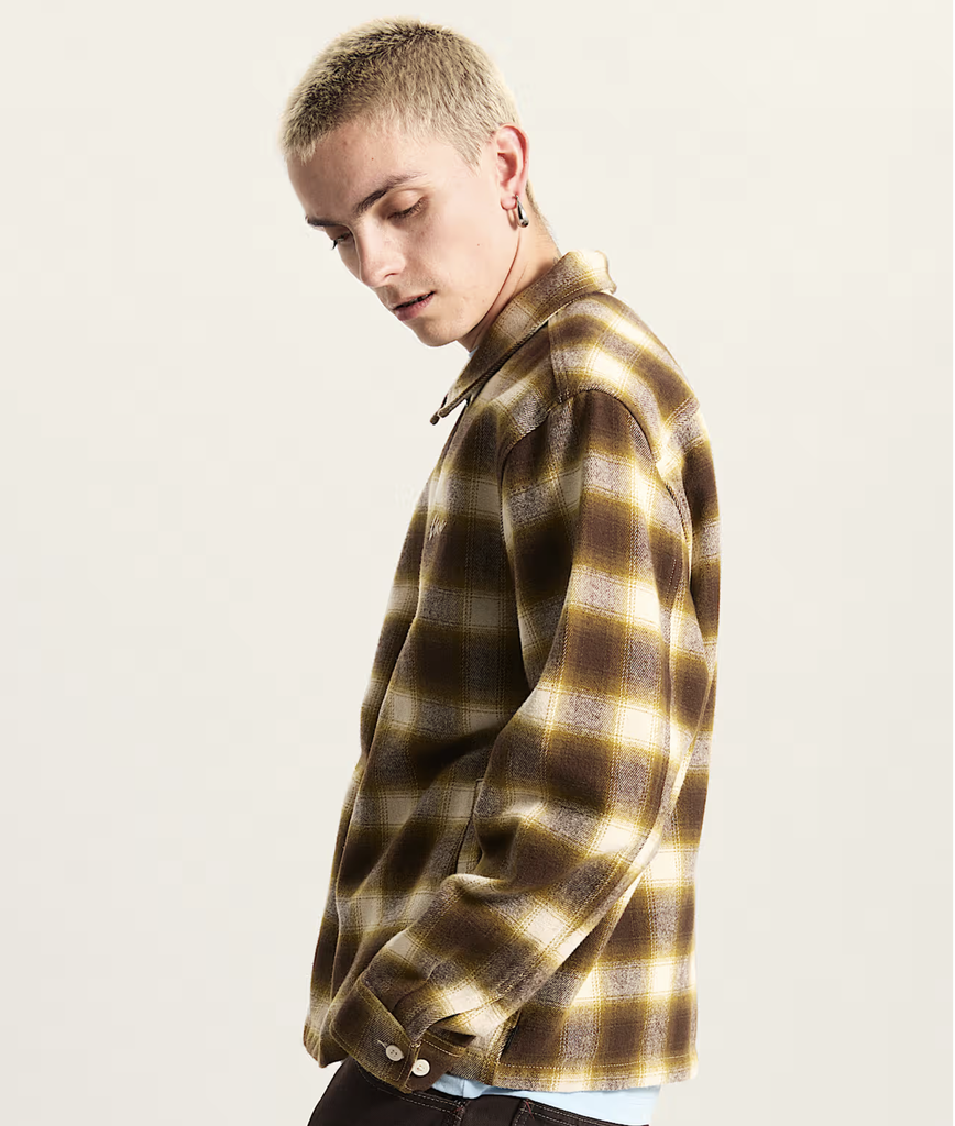 Chaqueta Vans Crestmont Plaid Shacket - Oatmeal