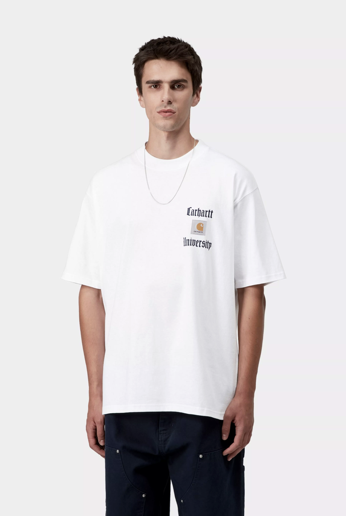 Camiseta Carhartt WIP S/S Schooling Heart - White