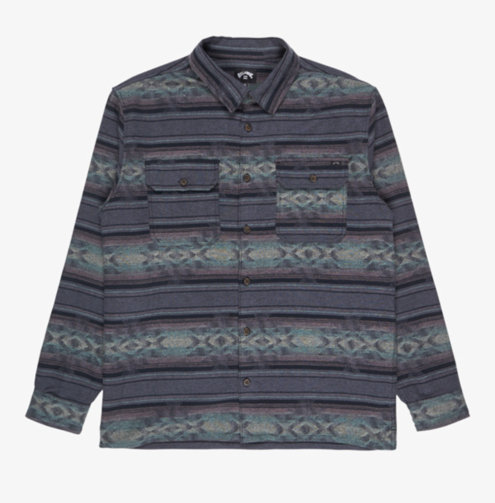 Camisa de Franela Billabong Offshore Jacquard - Ombre Blue