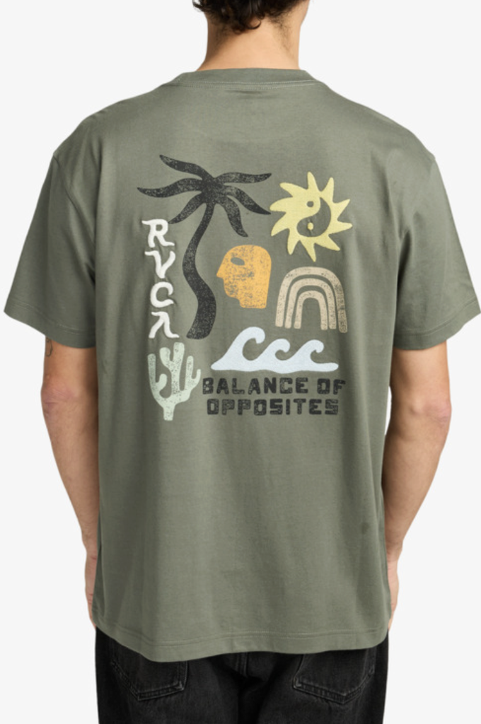 Camiseta Rvca Deep Think - Sage Leaf